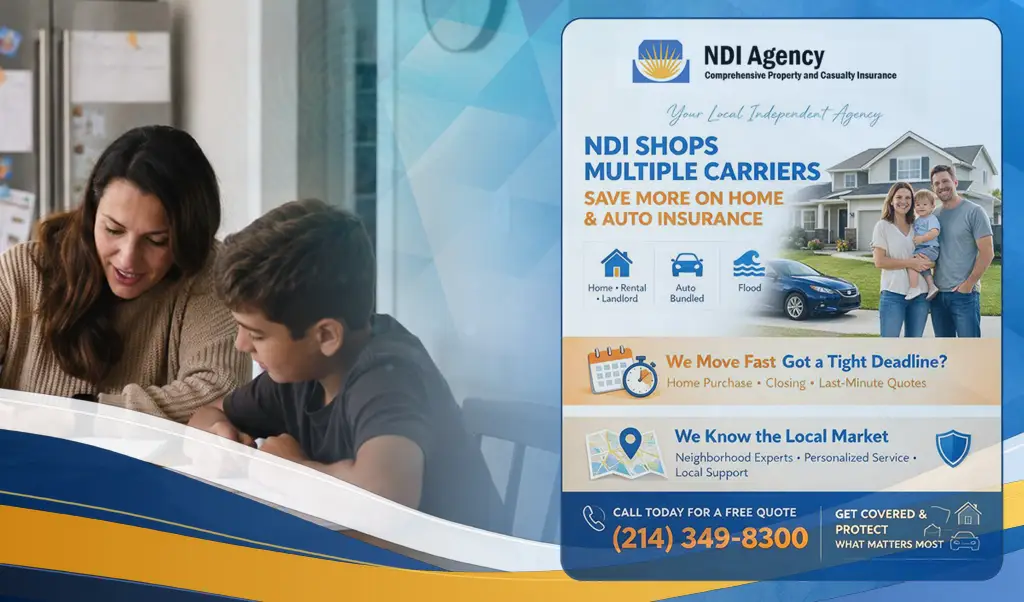 Flood Insurance Quotes in Desoto, TX